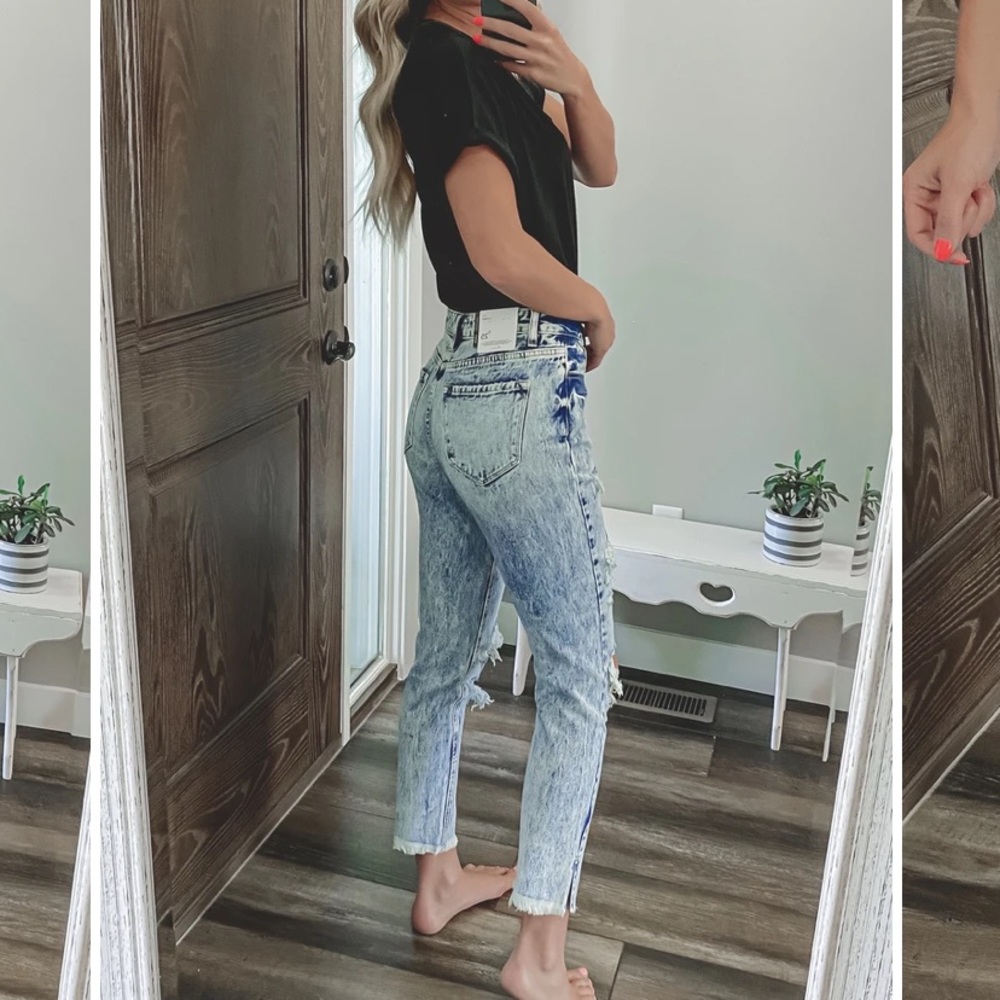 Stella high rise acid wash kan can jeans - Picture 3 of 3
